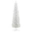 Arbre de Noël artificiel enneigé 6 pi, arbre de Noël mince avec branches réalistes et base en plastique