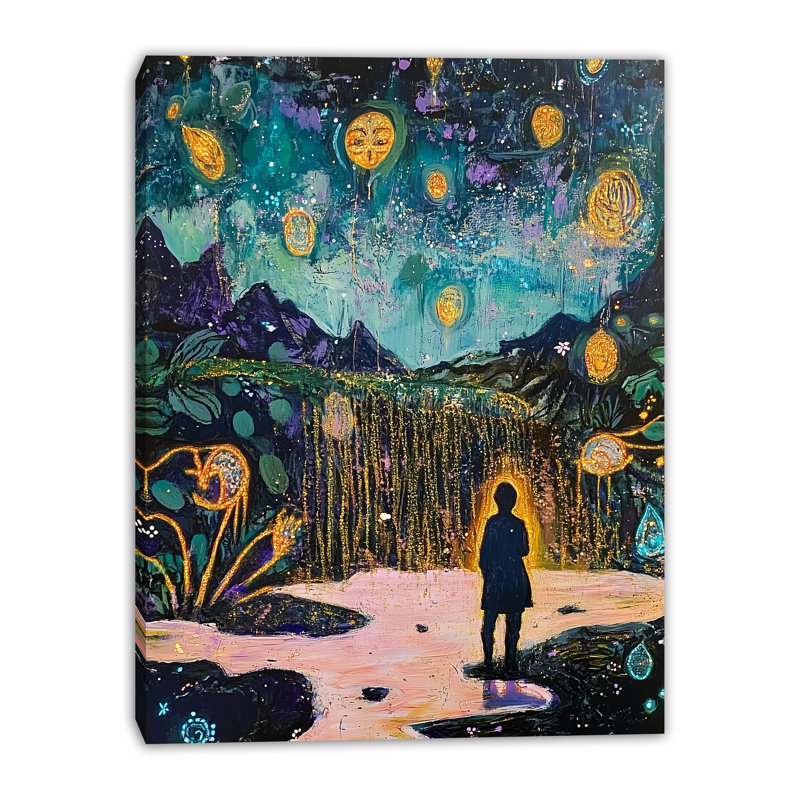 «Golden Lights at the Falls», art mural sur toile tendue, H 36 po x l 24 po x P 1,5 po