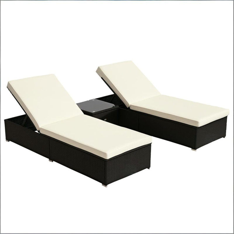 Ensemble de meubles de piscine 3 pièces