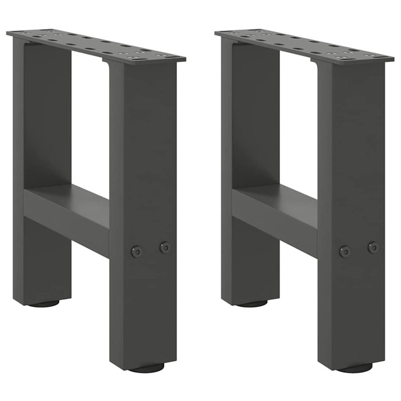 Seaira Coffee Table Legs Steel, Anthracite, 31cm H x 40cm W x 40cm D
