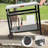 Feasto 3-Shelf Stainless Steel Movable Table with Wheels, Kitchen Cart for Indoor/Outdoor grill part-123855058