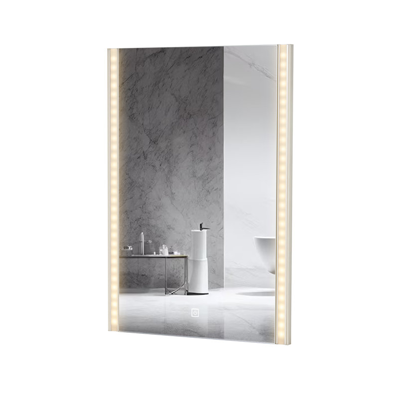 Bathroom Mirror,Illuminated LED Bathroom Mirror, LED Mirrors Light With Touch Control Switch,3cm, 70cm H x 50cm W