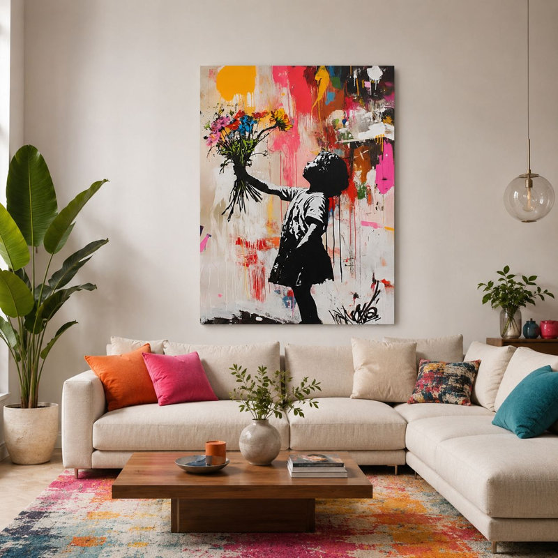Peinture décorative sur toile
