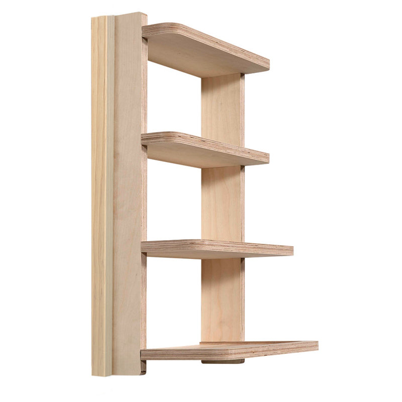 Étagère à montants, 4 tablettes, sans finition (16 po), H 24 po x l 16 po x P 10 po