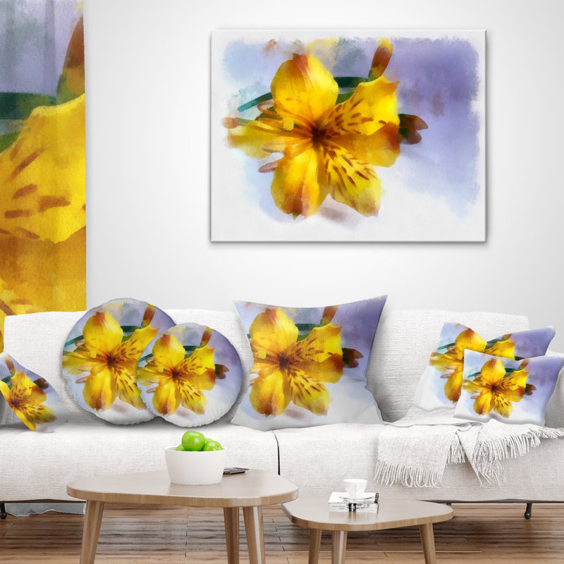 Coussin jaune