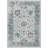 Machine Washable Indoor/Outdoor Xhevrie Teal Rug-1969013408