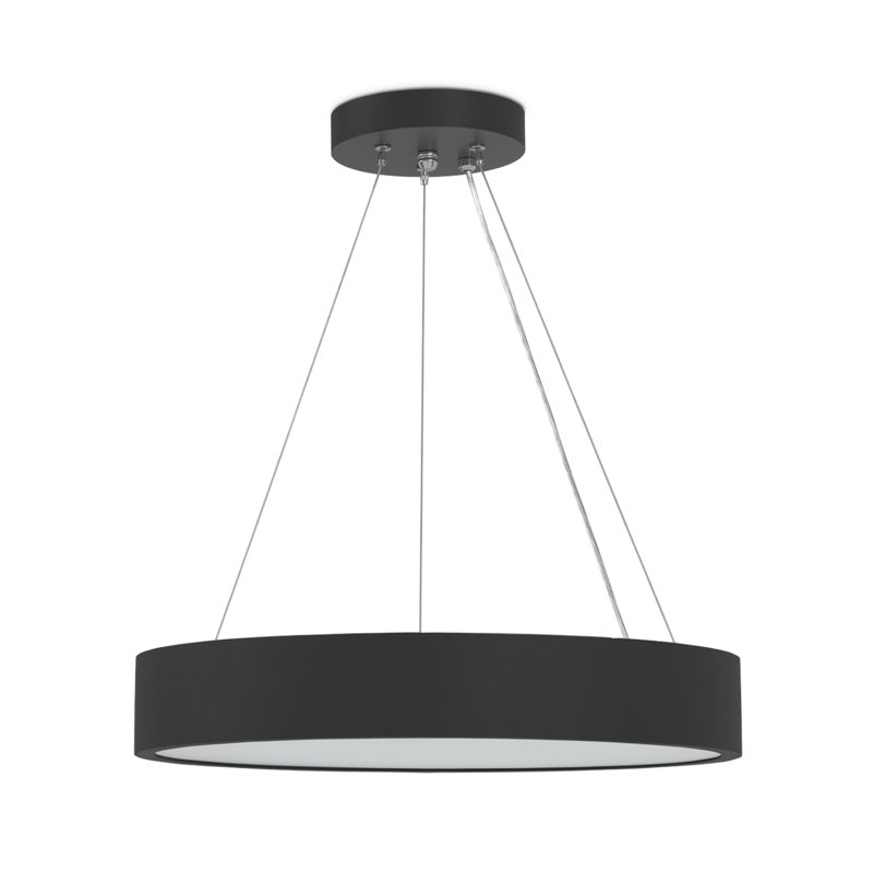 Amenda 2 - Light Drum Pendant, Black 