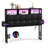 Upholstered Storage Headboard With Built-In Charging Station, LED Light Strip, Hidden Drawer And Shelf – Tufted Button Design-785386325