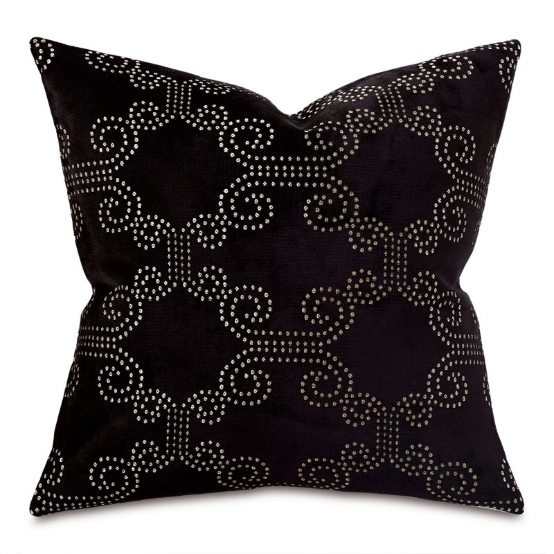 Housse et insert de coussin décoratif tissé métallique Boutique Onyx 773 Boutique par Studio