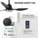 42" Smart Ceiling Fan With Lights Remote