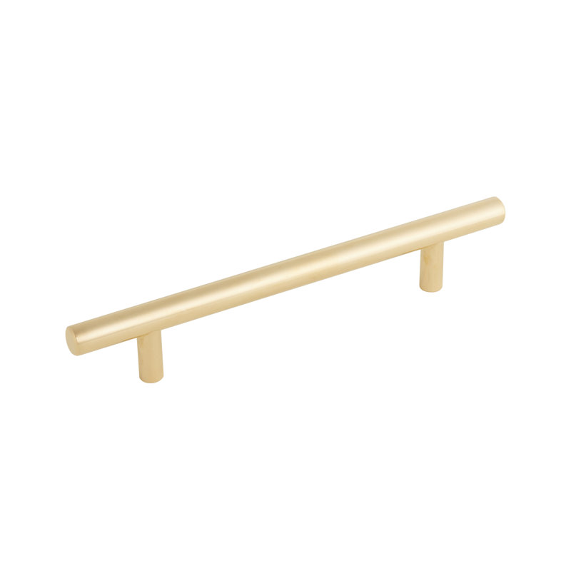 Modern Brass Bar Cabinet Pull with Mounting Hardware
