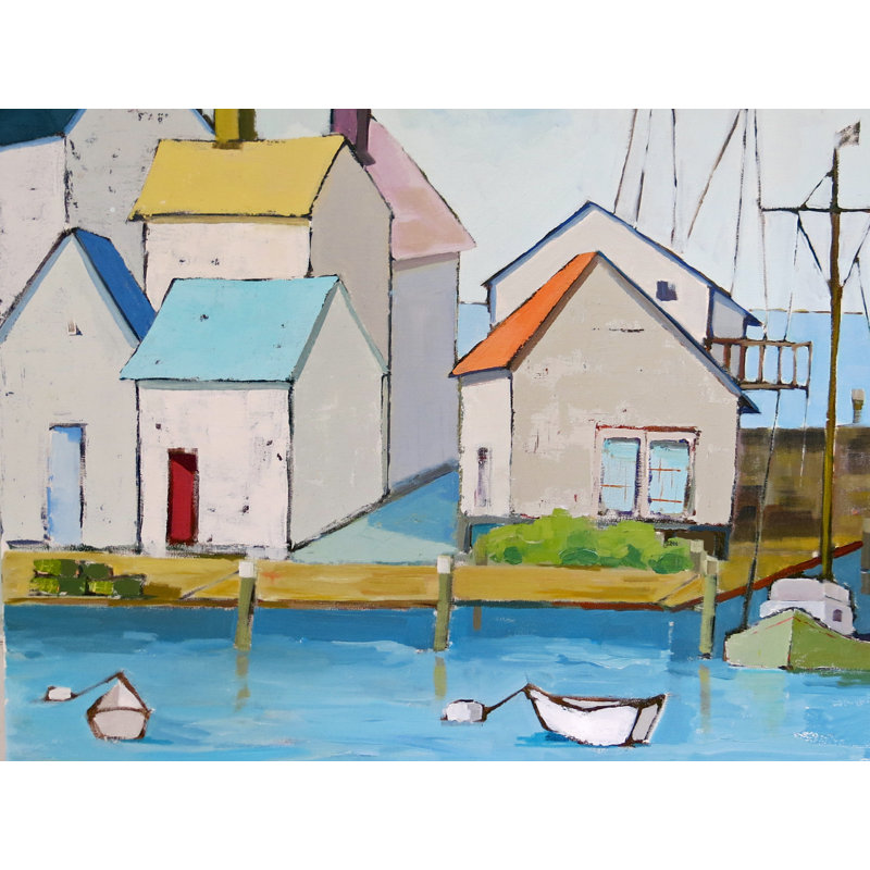 Harbor Town Ll par Phyllis Adams, H 25,25 po x l 31,25 po x P 0,875 po