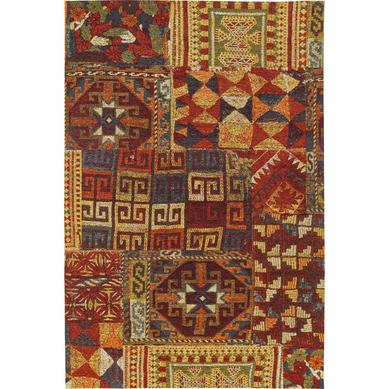 Seltzer Patchwork Hand Woven Area Rug, Rectangle 160 x 235cm