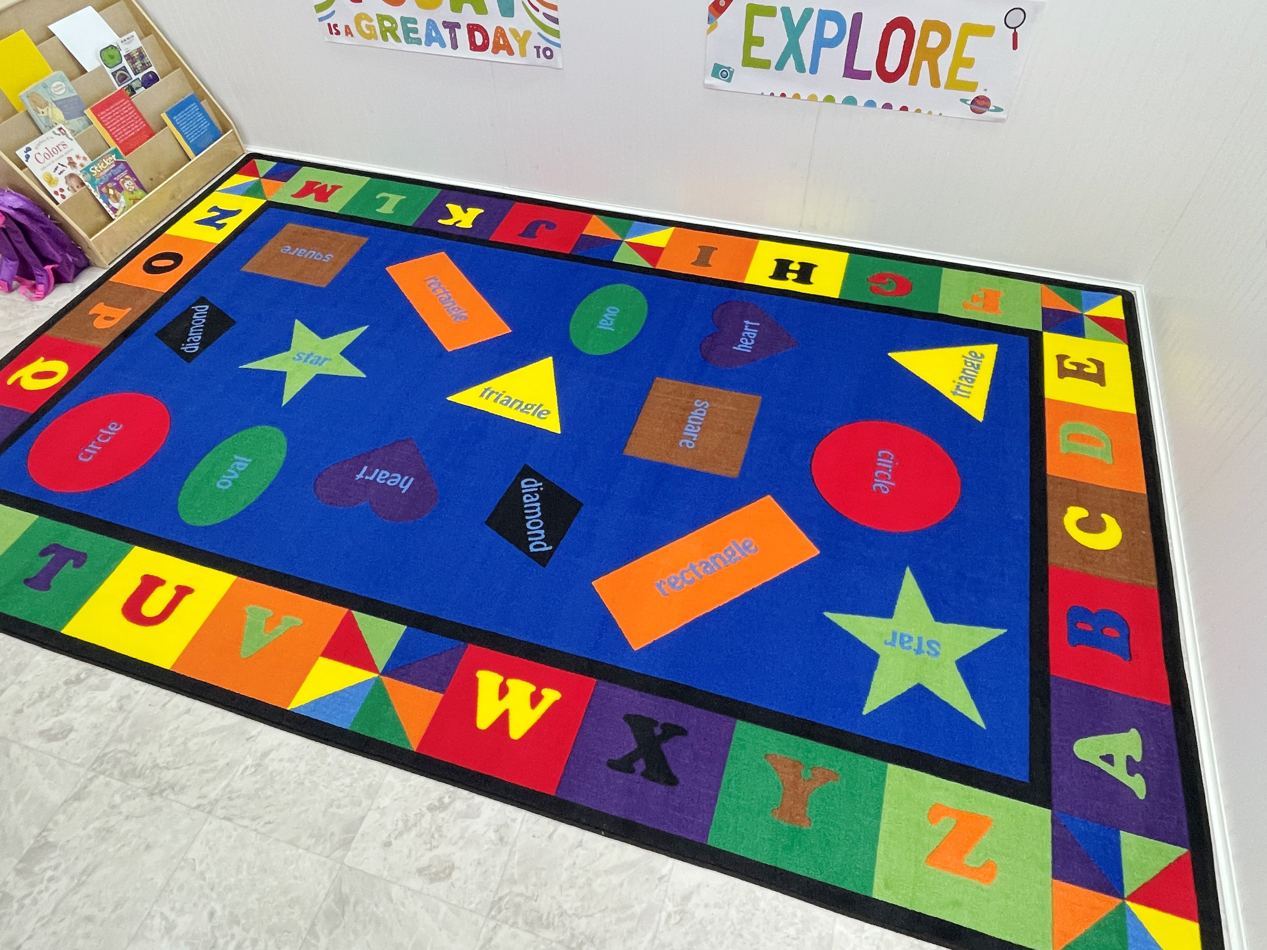 Kid Carpet KidCarpet.com Colourful Shapes & Alphabets Educational ...
