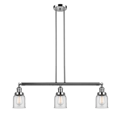 Luminaire suspendu linéaire à 3 lumières pour îlot de cuisine Tom