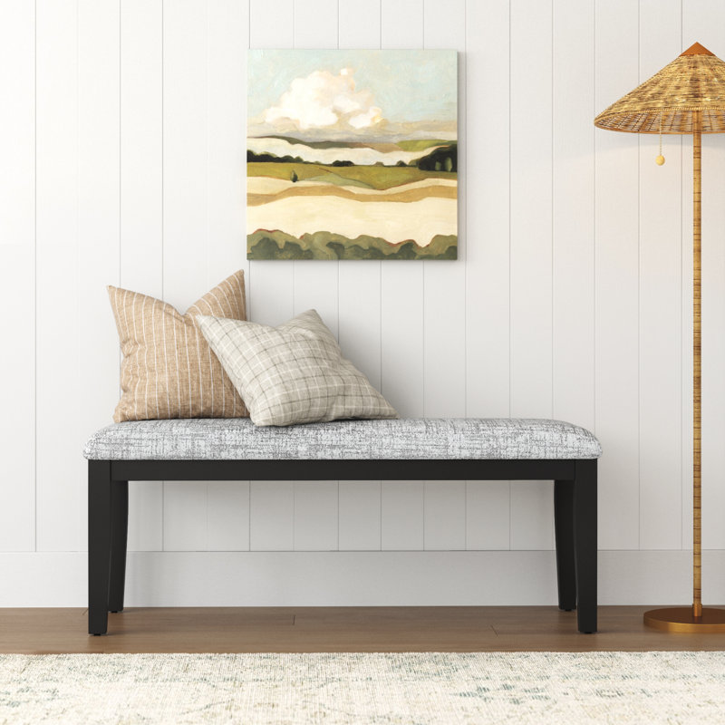 Jessim Upholstered Bench, Black
