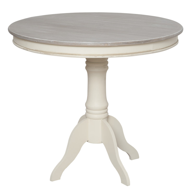 Circee Round Dining Table with Wood Base