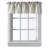 Salerna Striped Tailored 54'' W Window Valance in Gray