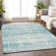 Premium Machine Washable Gerardo Teal Rug