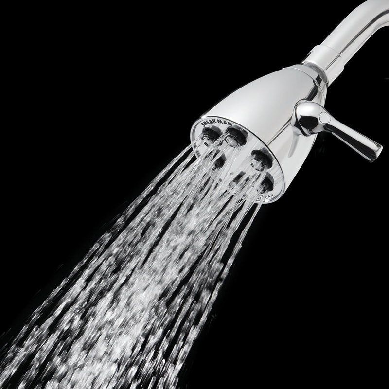 Icon Anystream Multi Function Adjustable Shower Head, Polished Chrome, 2.5 GPM