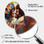 «Beautiful Black Couple In Love I», art mural asymétrique en forme de poire romantique-110462001