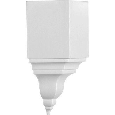 Endurathane Universal Inside Corner for Moulding Profiles, 3 1/8"P x 3 1/8"W x 7 3/4"H (Less than 3 1/8"P and 3 7/8"H), Factory Primed