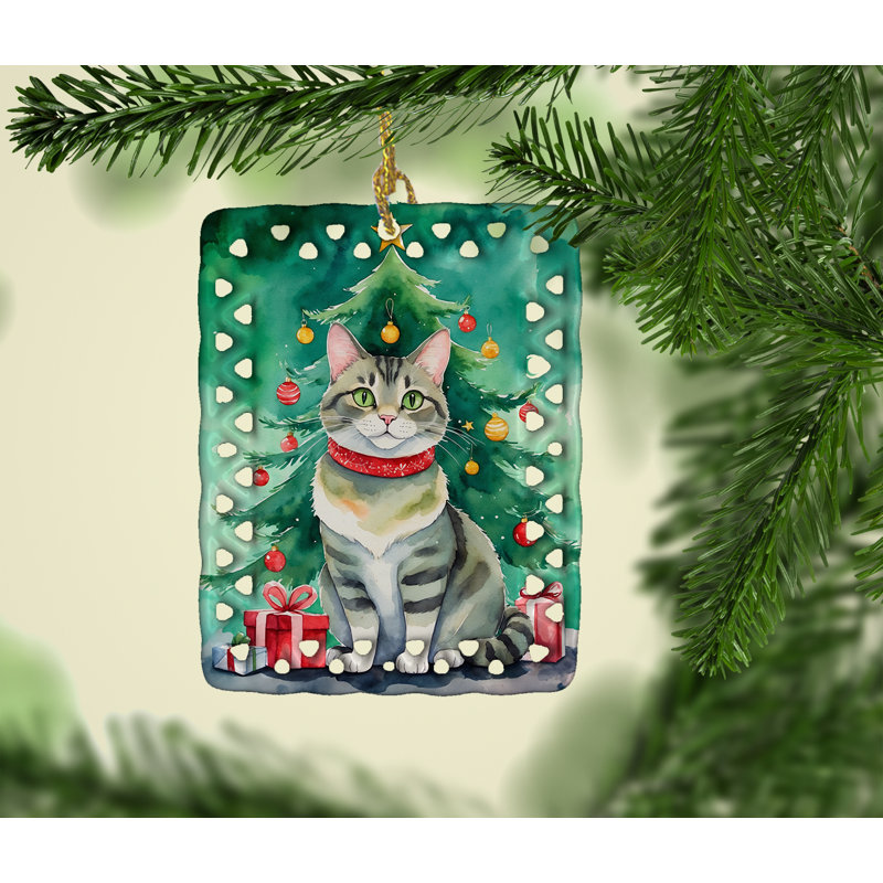 Ornement en porcelaine Raas, Chat Raas