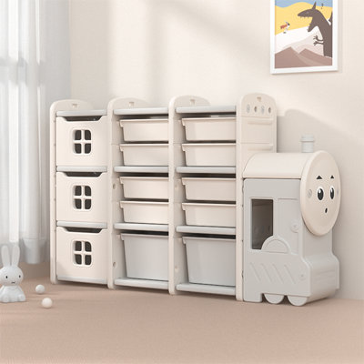 Iuli Zoomie Kids Toy Organiser with Bins