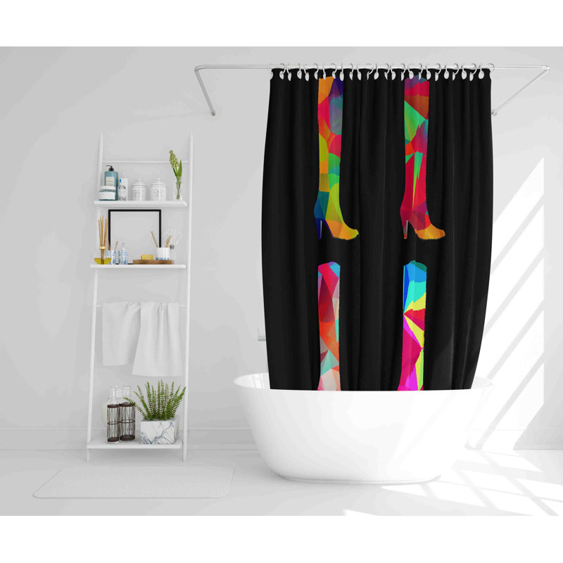 Donelson Polyester Shower Curtain, 168cm H x 168cm W