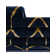 Glam Navy Blue Gold Area Rug