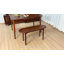 Banc en bois massif à bord courbé - Multifonctionnel pour l'entrée, la chaise de salle à manger ou le bout du lit-1963002110