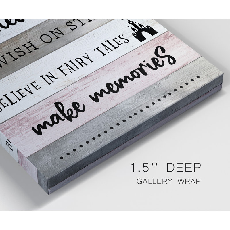" Girls Rules ", 16" H x 8" W x 1" D