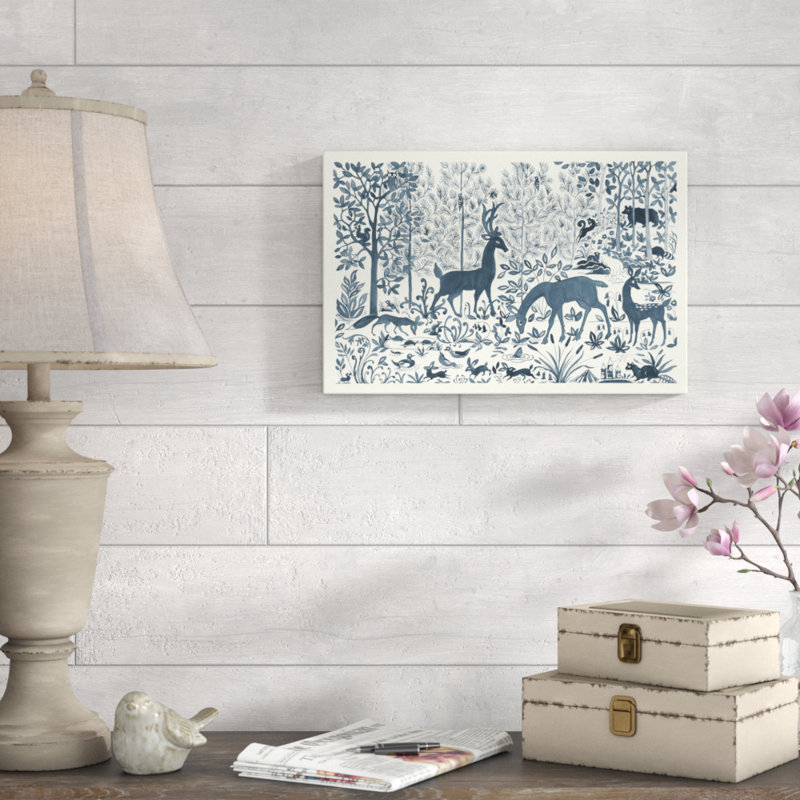 Forest Life I by Miranda Thomas - Wrapped Canvas Painting, 30cm H x 46cm W  