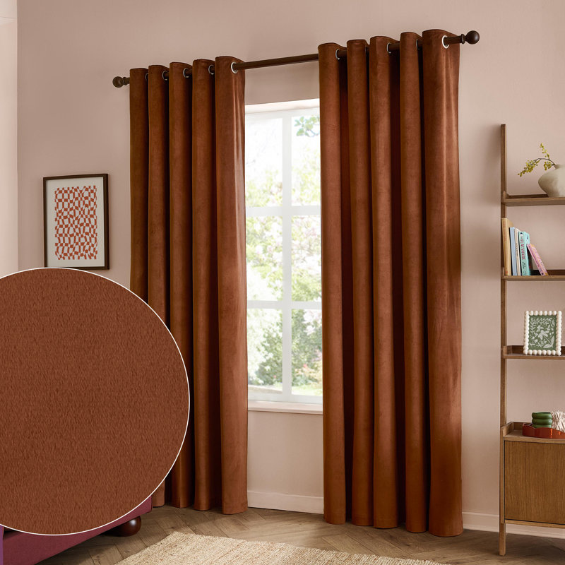 The Ultimate Velvet Blackout Curtain Panel Pair, 117 cm Width x 183 cm Drop