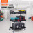 32.76'' H x 25.62'' W Utility Cart with Wheels
