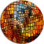 «Dreaming of Stain Glass», impression sur métal-474959636