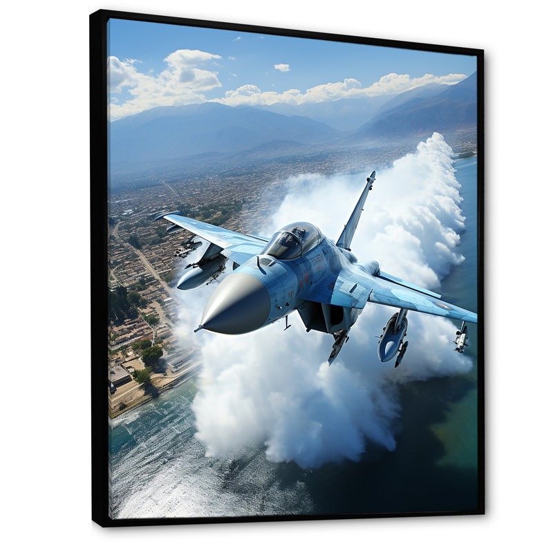 Impression militaire sur toile, H 20 po x l 12 po x P 1 po, Cadre flottant noir