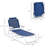 Arlmont & Co. Adjustable Sun Beach Lounger Patio Garden Reclining Bed Portable Folding Camping Cot-1895056196