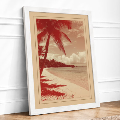 Tropical Shoreline Coastal - Framed Print