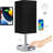 Set of 2 Touch Control Table Lamps with USB Ports-479476006-479475907