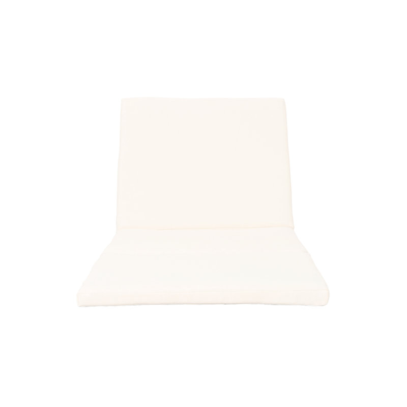 Cream Water- Outdoor Seat Cushion - 25.16"W X 78.55"D 1.97"H, No Assembly Needed For A Comfortable Stay Terrace Lounge In Water-,