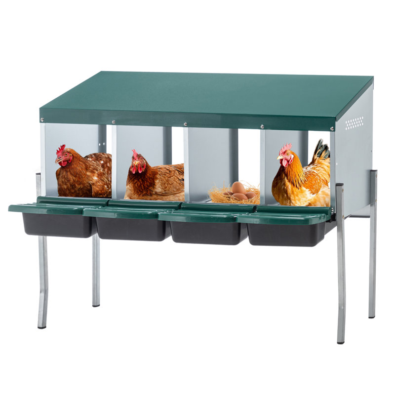 Nid de poule à 4 trous avec pattes et housse de protection - vert
