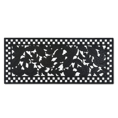 Autumn Leaves Rubber Double Door Entrance Mat