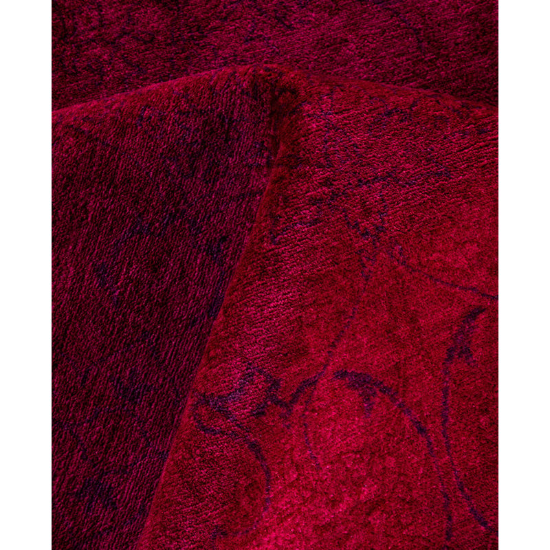 Overdyed One-of-a-Kind 9' 3" X 11' 10" Hand Knotted Area Rug