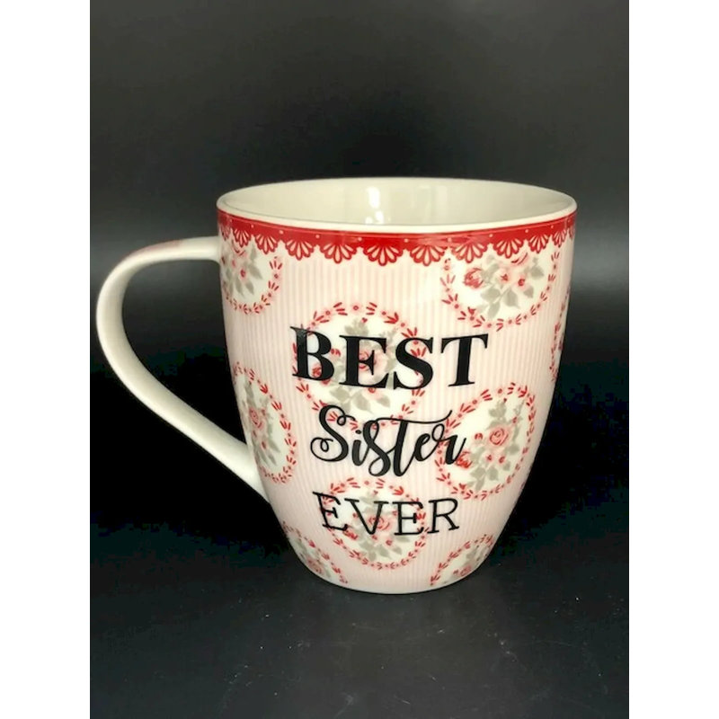 Deon Porcelain Coffee Mug, Best Sister Ever