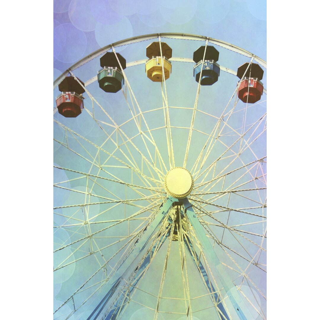 Leinwandbild Rainbow Ferris Wheel I von Sylvia Coomes