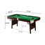 Table de billard pliante en bois massif de 6,5 pi-130161170