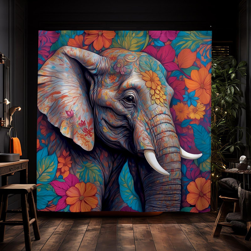 Rideau de douche erroll Elephant