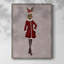 Christmas Christmas Fashion Bunny, reproduction encadrée - bois massif-507823695