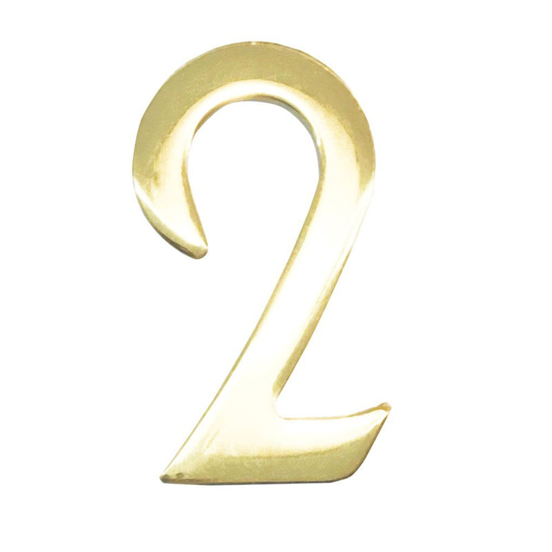 3 po numéro de maison à fixation flottante, 2